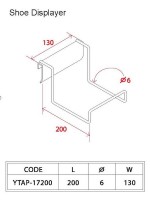 Gondola Shelving Accessories Shoe Displayer